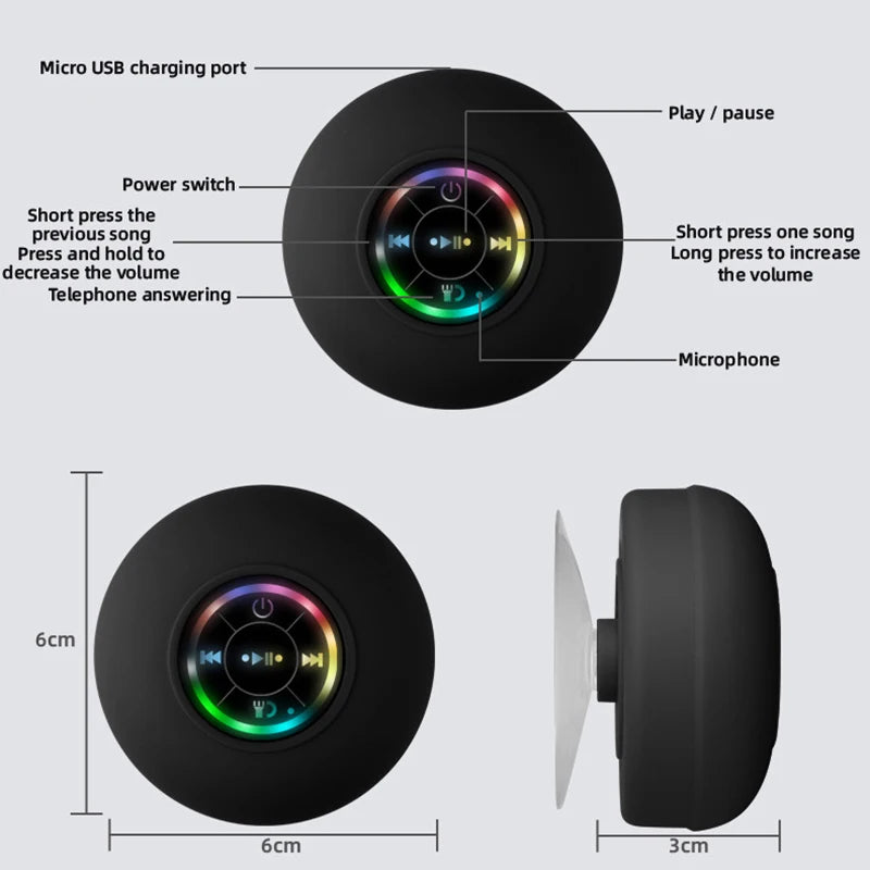 CosmoTunes Bluetooth Shower Speakers